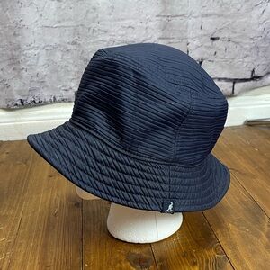 Kangol Black Textured Bucket Hat